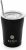 Estia Coffee Mug Ανακυκλώσιμο Ποτήρι Θερμός Ανοξείδωτο BPA Free 350ml Midnight Black με Καλαμάκι