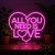 Legami Φωτιστικό Neon Effect LED Lamp It's A Sign All You Need Is Love NEL0005