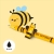 Legami Milano Στυλό Gel Που Σβήνει 0.7mm με Μαύρο Mελάνι Bee EP0029