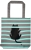 Moses Τσάντα Αγορών Βαμβακερή Ed The Cat Grey&Green Stripes M27510