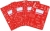 Special Doodles Notebook Pin Striped 17x25cm 50f Red 4302