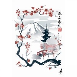 Αιγαίο Τετράδιο Σπιραλ Α4 3θεματων Japan 007149