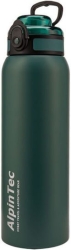 Alpin Μπουκάλι Θερμός Πλαστικό Ανοξείδωτο 1lt Blackish Green ALP-TH-1000BGN