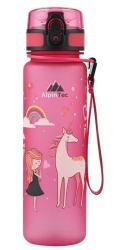 AlpinTec Παγούρι Kids Με Καλαμάκι 500ml Ροζ Princess C-500PK-PR