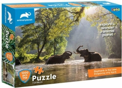 Luna Puzzle Animal Planet Elephants In The Lake 2D 1000pcs 570695
