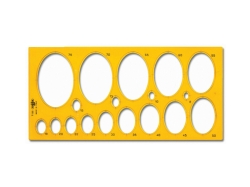Arda Stencil with 18 Ellipses 8-75mm (7135)
