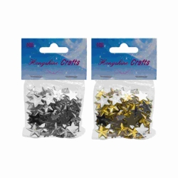 Αστέρια Χειροτεχνίας Μεταλλιζέ Blister 1,4cm 48gr 61479