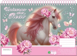 BackMeUp Μπλοκ Ζωγραφικης Α4 30 Φυλλα Butterfly Unicorn