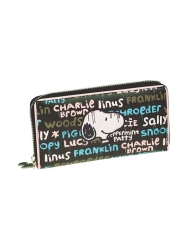 BackMeUp Large Zip Up Stripe Snoopy Wallet 365-02010