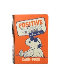 BackMeUp Τετράδιο Σπιράλ A4 2 Θεμάτων Peanuts Cottage Core-Friendship Wisdom Ass.