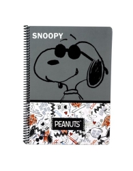 BackMeUp Τετράδιο Σπιράλ A4 2 Θεμάτων Peanuts Freehand-Persistence Ass.