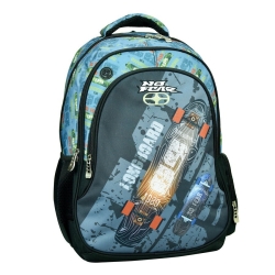 BackMeUp Τσάντα Πλάτης Δημοτικού No Fear Longboard 348-27031