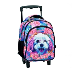 BackMeUp Τσάντα Τρόλεϊ Πλάτης Νηπιαγωγείου Love Dog 357-16072