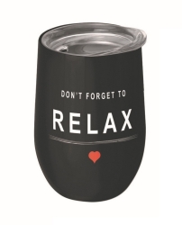 Bioloco Office Κούπα Θερμός 0,42 λίτρα 6χ8χ13 Don't Forget To Relax ΒΕΟ114