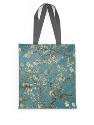 Brainfood Shopper Τσάντα Ώμου Υφασμάτινη Σουετ Van Gogh Almond Blossoms 20049