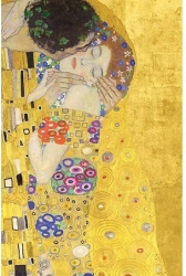 Brainfood Τετράδιο Με Χρυσοτυπία Klimt Kiss 14x21