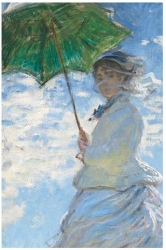 Brainfood Τετράδιο Με Χρυσοτυπία Monet Woman A Parasol 14x21