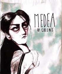 Brainfood Τσάντα Υφασμάτινη Σουετ Medea of Colchis