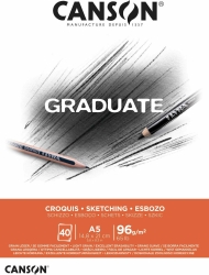 Canson Graduate Drawing Pad A5 40f 96gsm 400127603