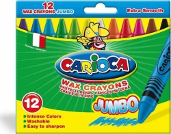 Carioca Jumbo Crayons Set 12 Colours 42369
