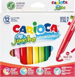Carioca Jumbo Μαρκαδόρος Παιδικός 12 Χρώματα 40569