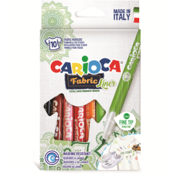 Carioca Μαρκαδόροι Fabric Fine 10χρ 442909