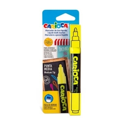 Carioca Μαρκαδόρος Υγρής Κιμωλίας Κίτρινος 43557/05