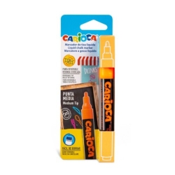 Carioca Μαρκαδόρος Υγρής Κιμωλίας Πορτοκαλί 43557/03
