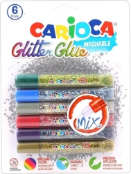Carioca Mix Glitter Κόλλα 10,5ml 6 Χρώματα 42112
