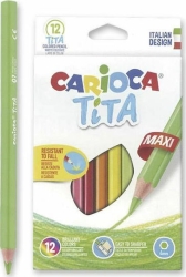 Carioca Tita Maxi Ξυλομπογιές 12τμχ