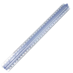 Χάρακας Με Πατούρα 30cm