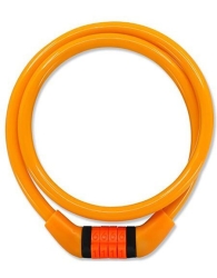 Crazy Safety Κλειδαριά Ποδηλάτου Κουλούρα με Συνδυασμό Πορτοκαλί