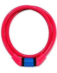 Crazy Safety Κλειδαριά Ποδηλάτου Κουλούρα με Συνδυασμό Ροζ