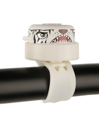 Crazy Safety Παιδικό Κουδούνι Ποδηλάτου Tiger Λευκό