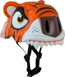 Crazy Safety 49-55cm Παιδικό Κράνος Tiger Πορτοκαλί με Φωτάκι LED