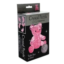 Crystal Puzzle Αρκουδάκι Ροζ (Pink Teddy Bear) 3D 41 Κομμάτια 90314