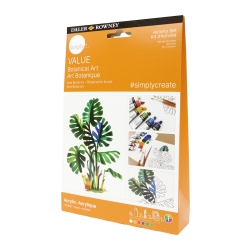 Daler Rowney Σετ Ζωγραφικής με Ακρυλικά Activity Botanical 12τμχ