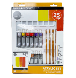 Daler Rowney Τέμπερες Ακρυλικές Σετ 25τμχ 126500410