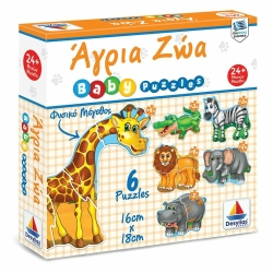 Δεσύλλας 425 Puzzle Άγρια ζώα (6 παζλ 2Χ2, 2Χ3, 2Χ4)