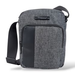 Diplomat City Τσαντάκι Ώμου 21x16x6+2cm Γκρι LC982