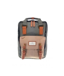 Doughnut Τσάντα Πλάτης Macaroon 28χ12χ38 εκατοστά Grey X Hazelnut 50810