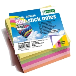 D.rect Note Cube Sticker 75X75 Mix Neon 400 sheets 009328