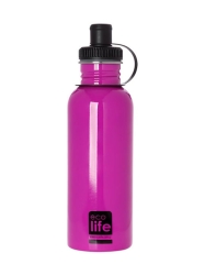 Ecolife Ανοξείδωτο Παγούρι 600ml Ροζ Sports Edition