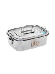 Ecolife Δοχείο Φαγητού Inox Θερμός Ασημί 1000ml