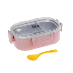 EcoLife Lunch Box With Divider 0.9 Liter Light Pink 33-BO-9073