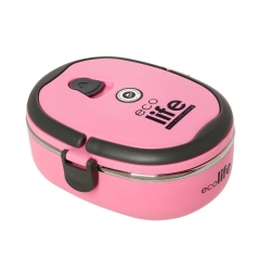 EcoLife Food Container With Double Wall 0.8 liters Pink 33-FC-9083
