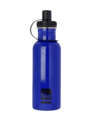 EcoLife Μεταλλικό Μπουκάλι 0,6 λίτρα Μπλε 33-BO-1005