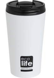 EcoLife Κούπα Θερμός Για Καφέ 370ml Λευκό 33-BO-4103