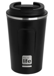 EcoLife Κούπα Θερμός Για Καφέ 370ml Σκούρο Γκρι 33-BO-4105