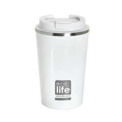 EcoLife Κούπα Θερμός Για Καφέ 370ml Ice White 33-BO-4111